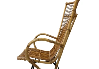 Mid-Century Modern Italian High Back Armchair, 1960s